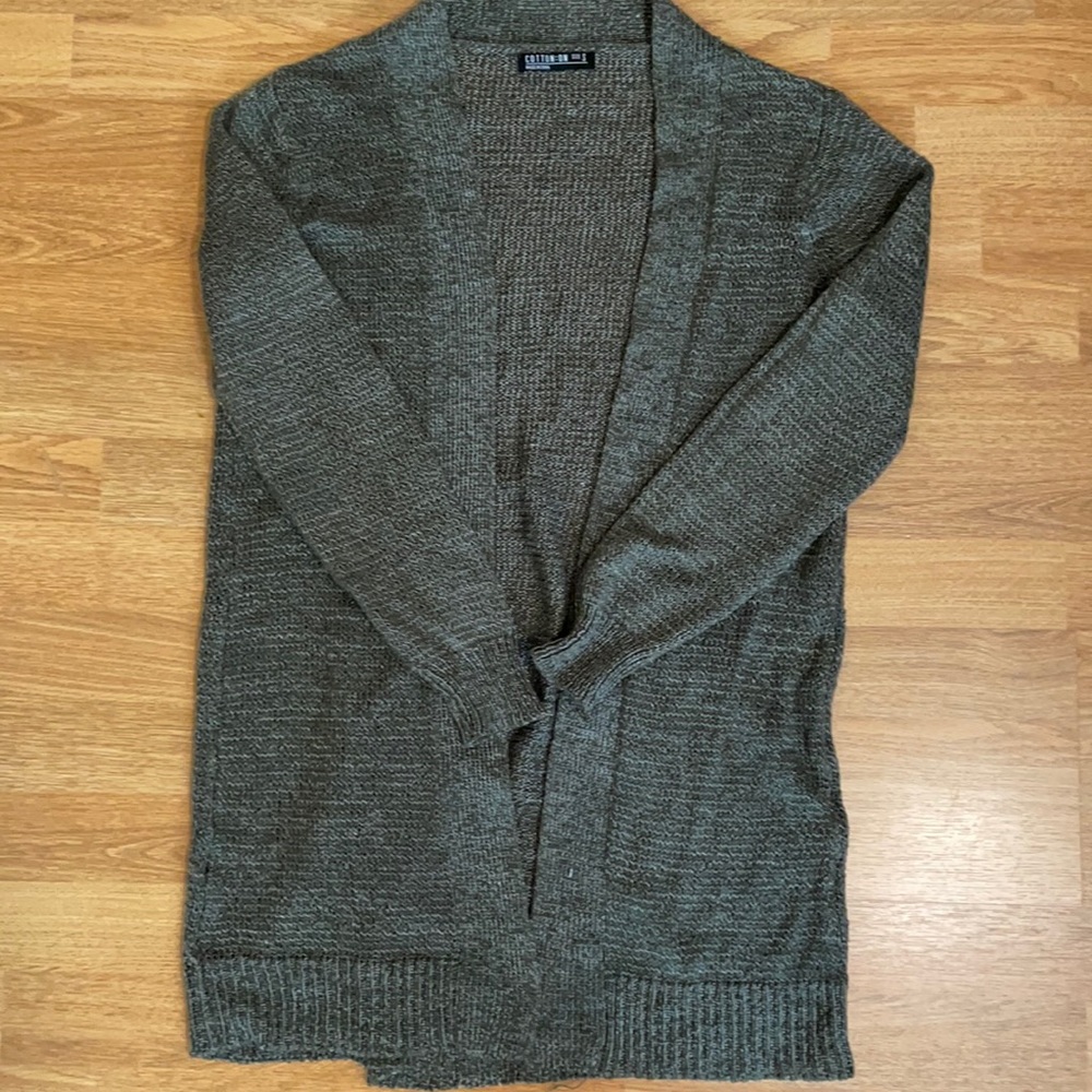 Cotton On hunter green cardigan